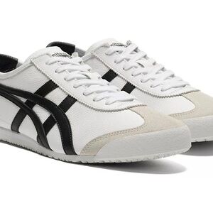 Onitsuka Tiger White and Black Sneakers - New in Box
